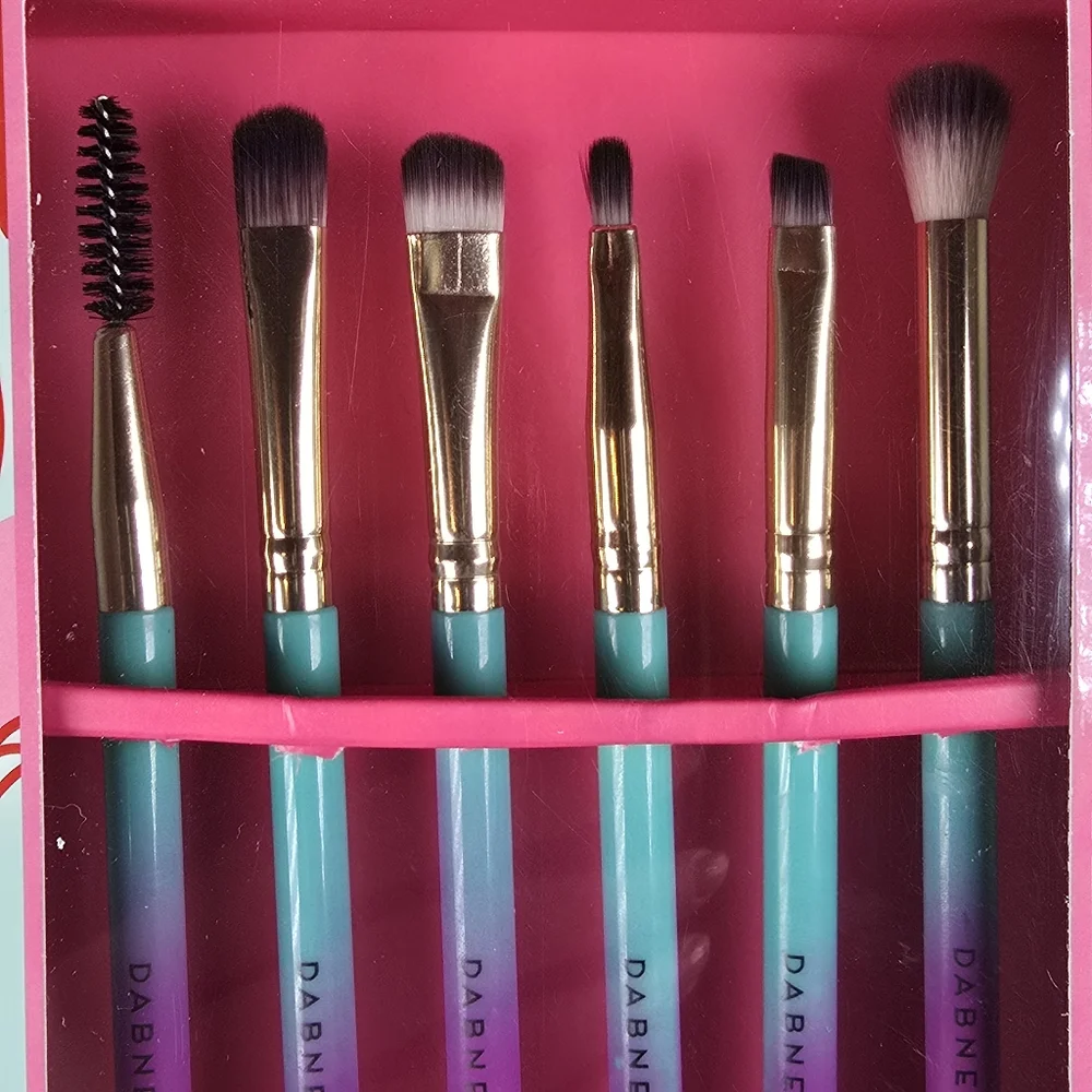 Dabney Lee Ombre Essential Makeup Eye Brush Set 6 Piece Fun Colorful New